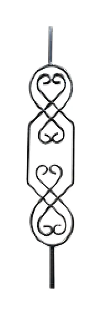D-2007 Bars, Scrolls & Fittings Wrought iron, black / gold accent — Deco Blossom Kenya