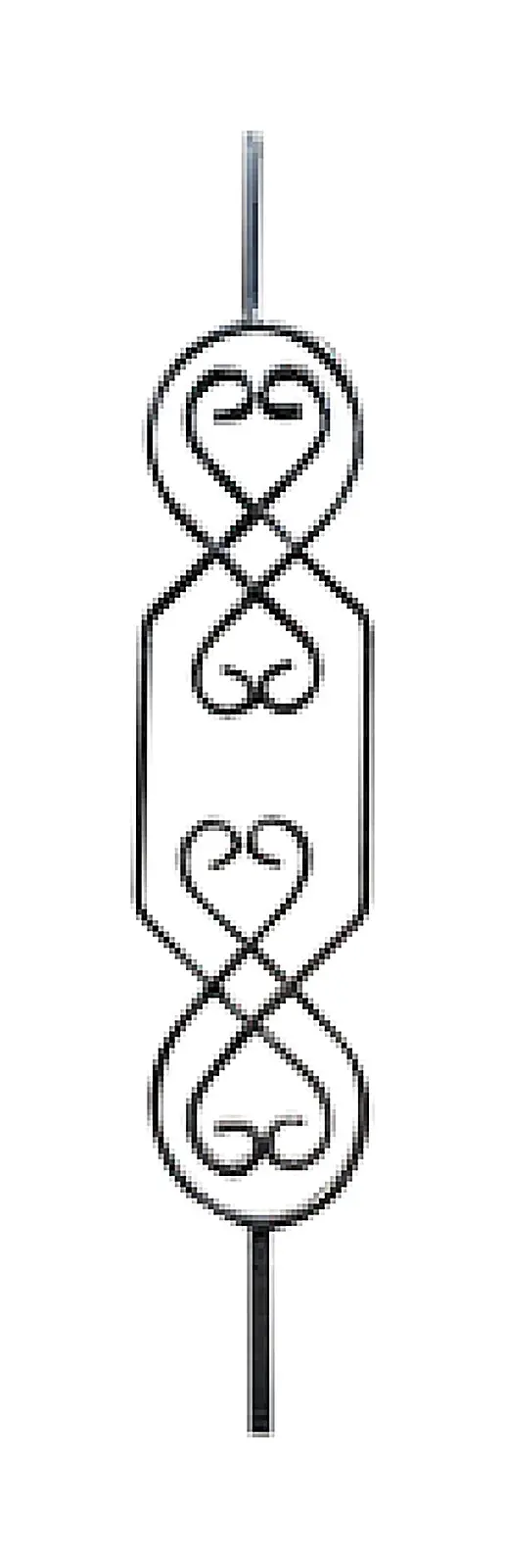 D-2007 Bars, Scrolls & Fittings Wrought iron, black / gold accent — Deco Blossom Kenya