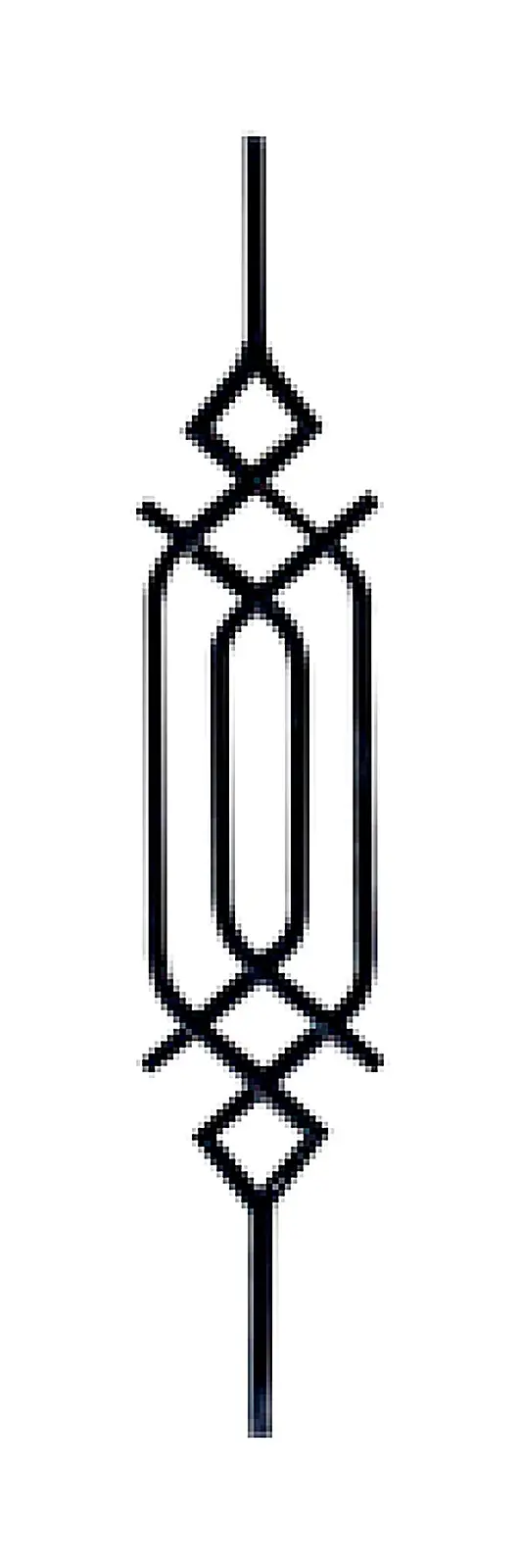 D-2009 Bars, Scrolls & Fittings Wrought iron, black / gold accent — Deco Blossom Kenya
