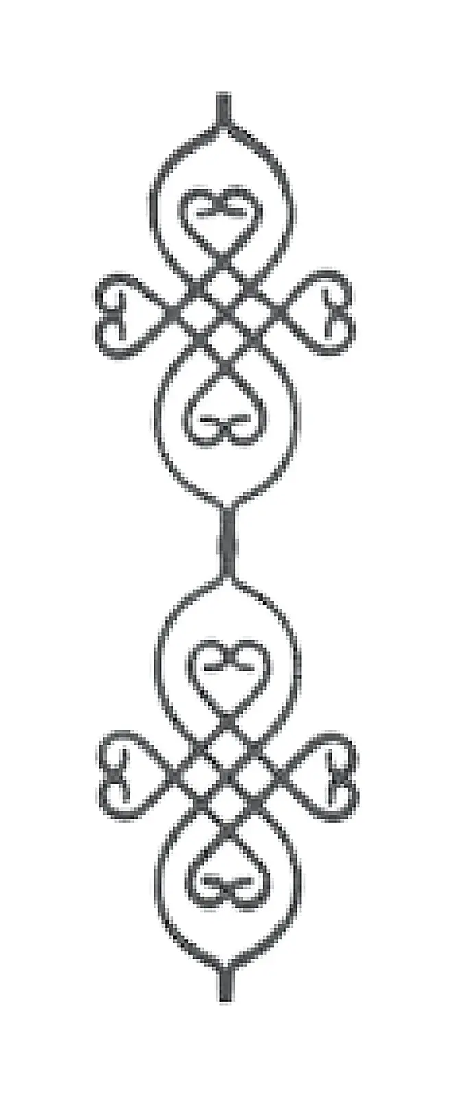 D-2011 Bars, Scrolls & Fittings Wrought iron, black / gold accent — Deco Blossom Kenya