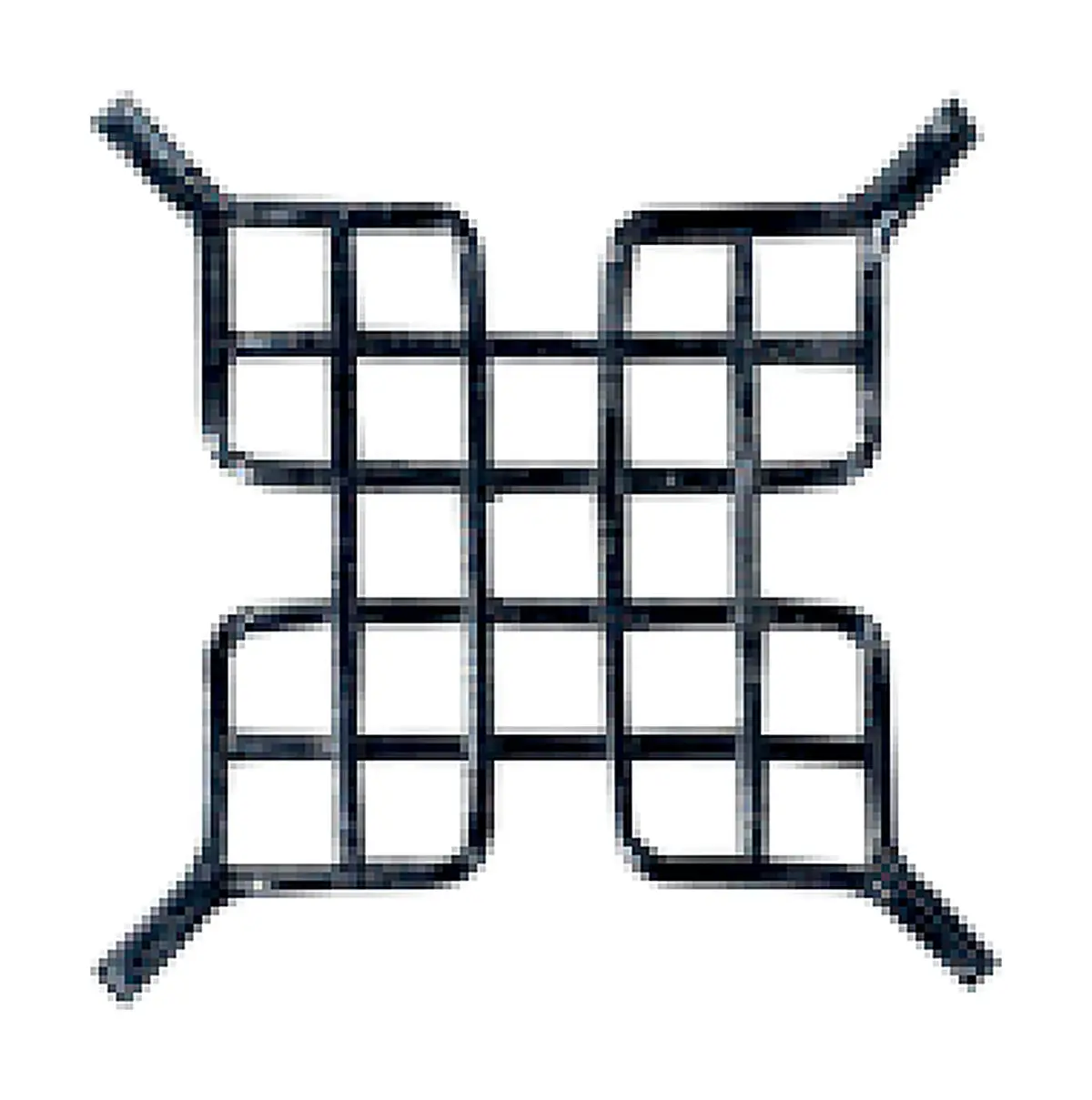 D-2012 Bars, Scrolls & Fittings Wrought iron, black / gold accent — Deco Blossom Kenya