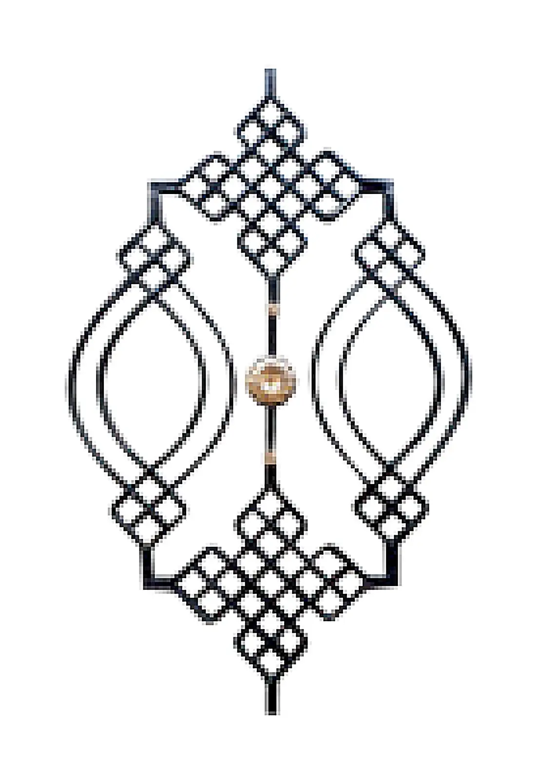 D-2060 Bars, Scrolls & Fittings Wrought iron, black / gold accent — Deco Blossom Kenya