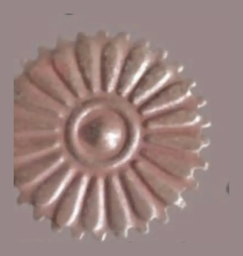008-Wheel Rosettes, Flowers & Cast Décor Cast décor, metallic — Deco Blossom Kenya