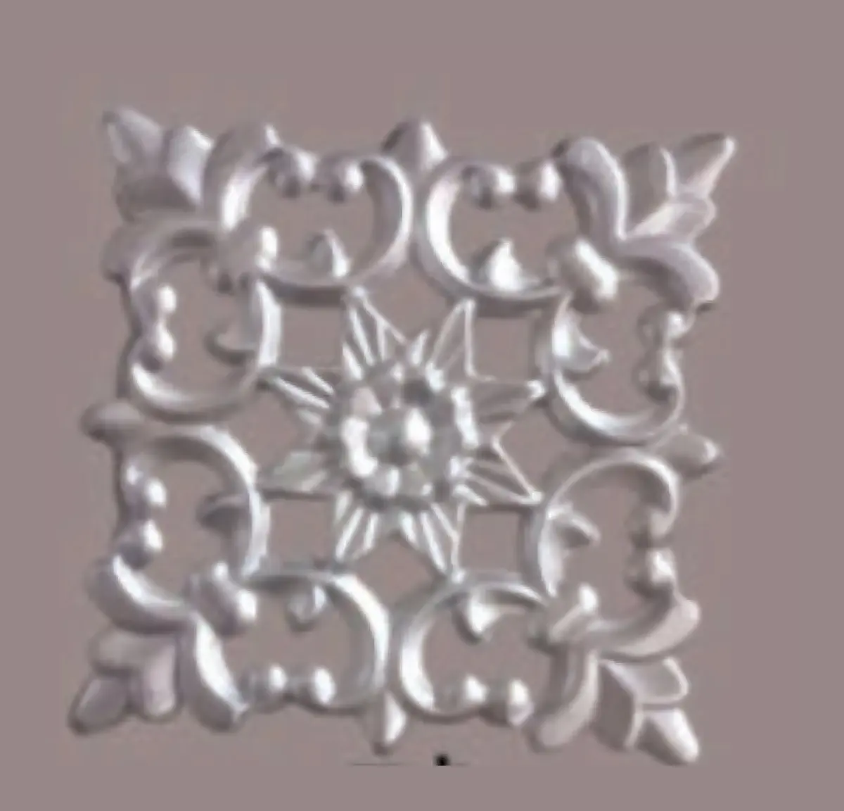 1290-Flower Rosettes, Flowers & Cast Décor Cast décor, metallic — Deco Blossom Kenya