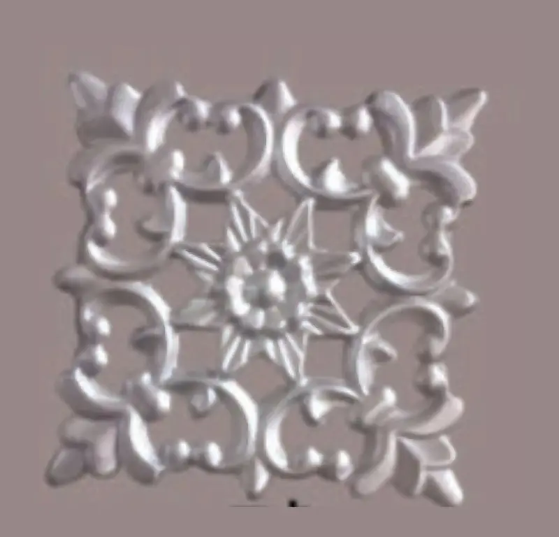 1290-Flower Rosettes, Flowers & Cast Décor Cast décor, metallic — Deco Blossom Kenya