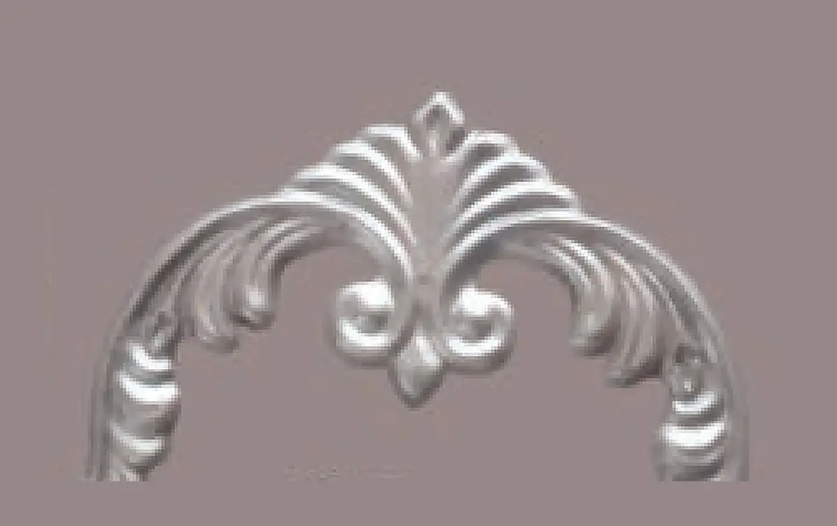 2067-Flower Rosettes, Flowers & Cast Décor Cast décor, metallic — Deco Blossom Kenya