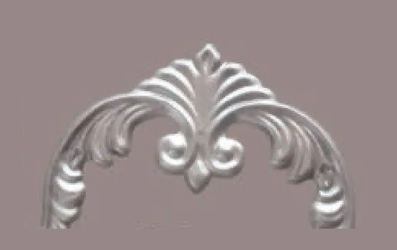 2067-Flower Rosettes, Flowers & Cast Décor Cast décor, metallic — Deco Blossom Kenya