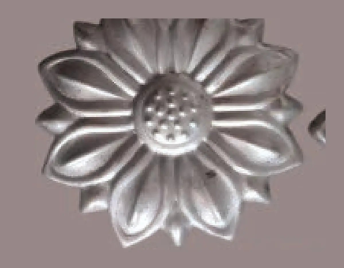 F73-Flower Rosettes, Flowers & Cast Décor Cast décor, metallic — Deco Blossom Kenya