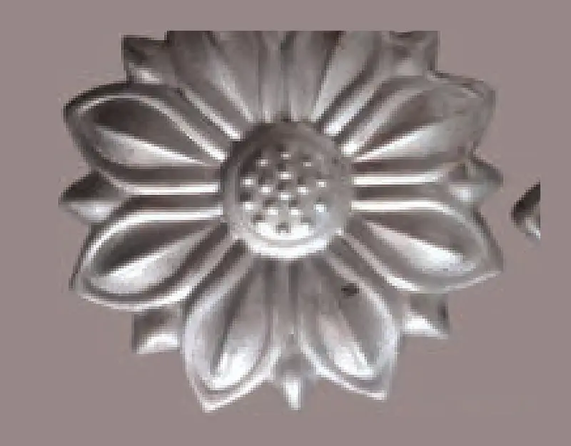 F73-Flower Rosettes, Flowers & Cast Décor Cast décor, metallic — Deco Blossom Kenya
