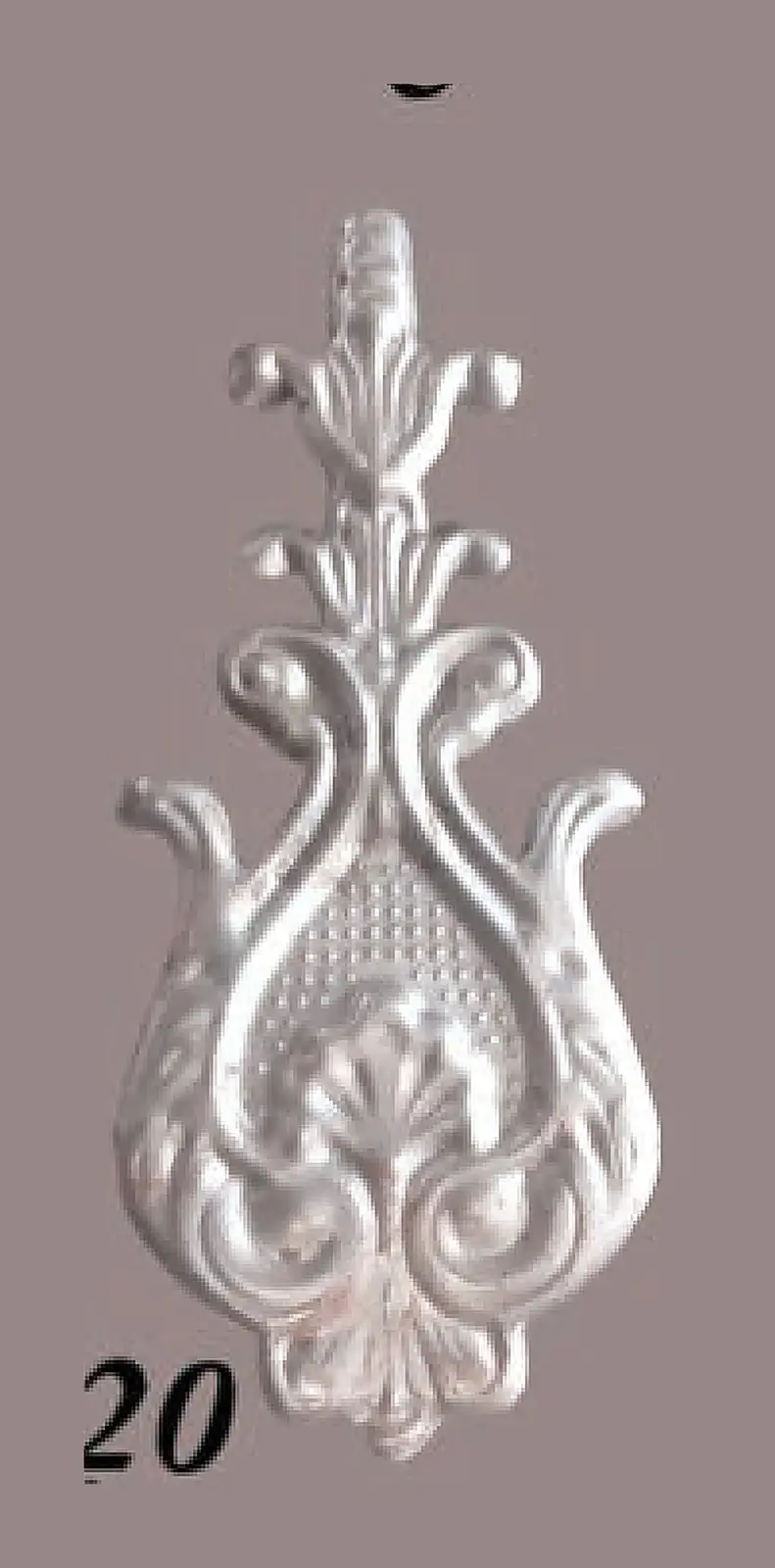 L20-Pinapple Rosettes, Flowers & Cast Décor Cast décor, metallic — Deco Blossom Kenya