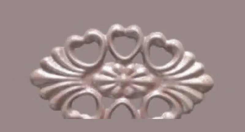 Oval-Flower Rosettes, Flowers & Cast Décor Cast décor, metallic — Deco Blossom Kenya