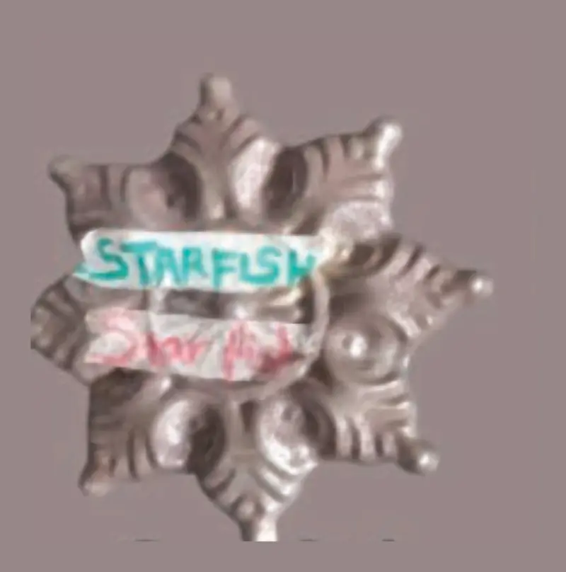 Starfish Rosettes, Flowers & Cast Décor Cast décor, metallic — Deco Blossom Kenya