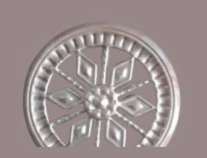 Wheel Rosettes, Flowers & Cast Décor Cast décor, metallic — Deco Blossom Kenya