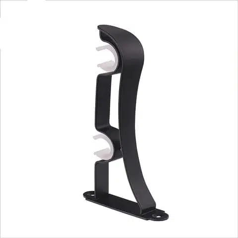 Double curtain-rod bracket, matte black CB-053 Curtain Rods, Brackets & Decorations — Deco Blossom Kenya