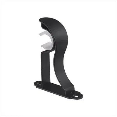 Single curtain-rod bracket, matte black CB-050 Curtain Rods, Brackets & Decorations — Deco Blossom Kenya
