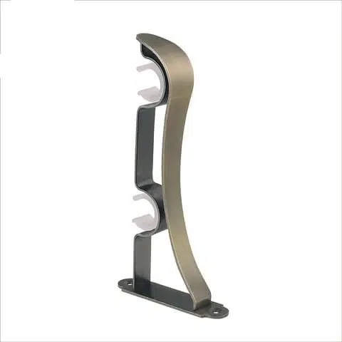 Double curtain-rod bracket, antique brass CB-048 Curtain Rods, Brackets & Decorations — Deco Blossom Kenya