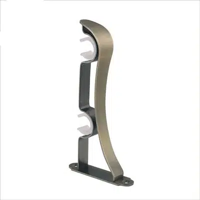 Double curtain-rod bracket, antique brass CB-048 Curtain Rods, Brackets & Decorations — Deco Blossom Kenya