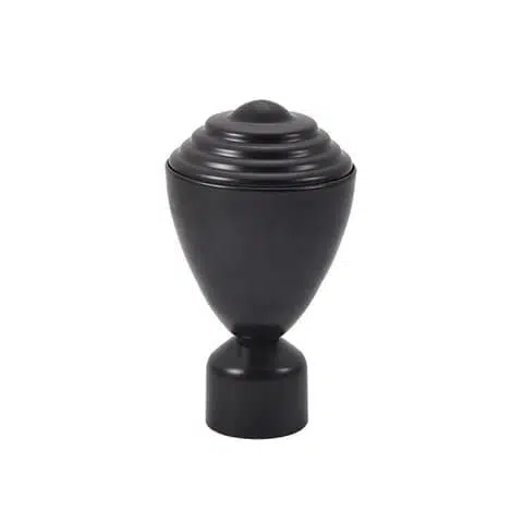 Matte black acorn curtain finial CF-052 Curtain Rods, Brackets & Decorations — Deco Blossom Kenya