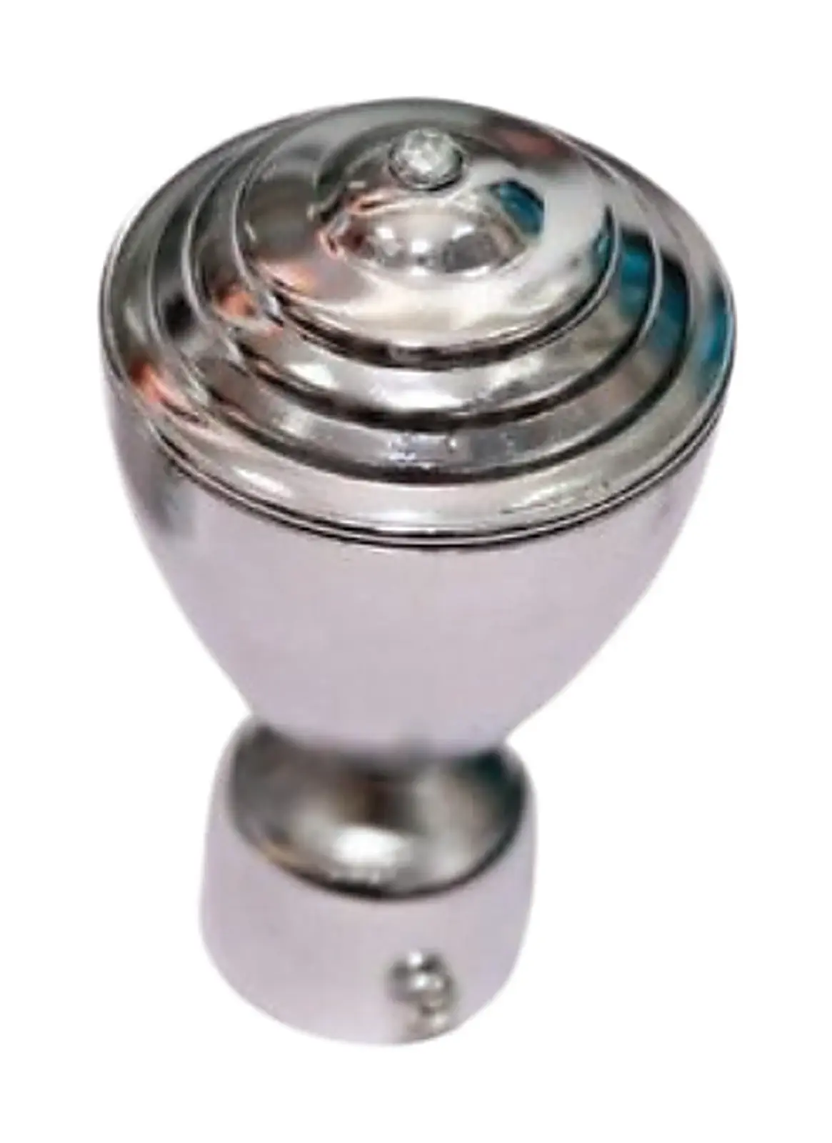 Curtain-Finial-Chrome Gate Finials & Spear-Tops Metallic — Deco Blossom Kenya